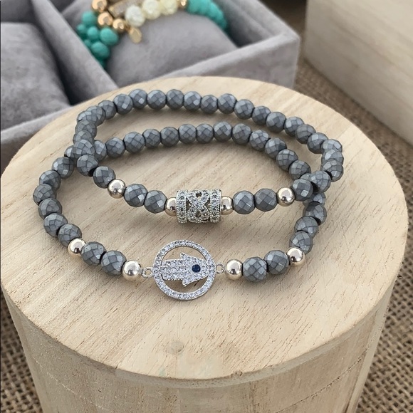 Silver Protection Bracelet Set - Picture 7 of 8